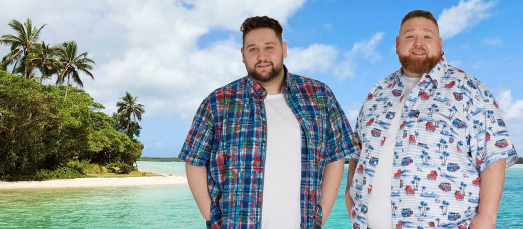 Zwei Männer im Hawaiihemd