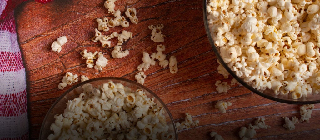 Popcorn in der Schüssel