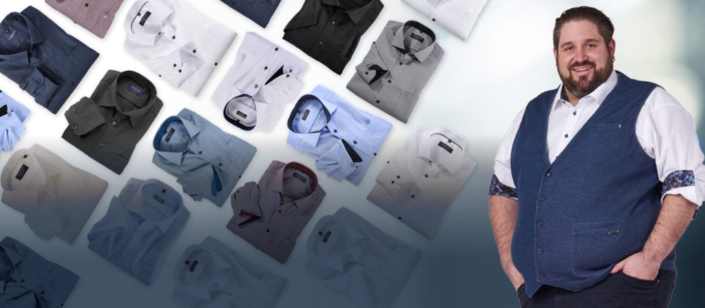 Korpulenter Mann mit Weste und weißen Hemd