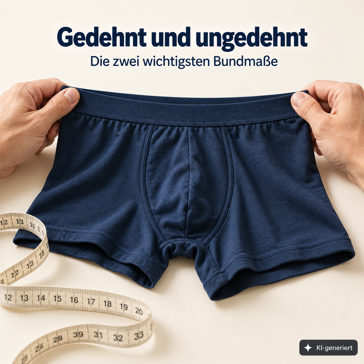 Gedehnter Bund bei einer Boxershort 