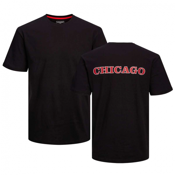 T-Shirt mit CHICAGO-Print auf der Rückseite