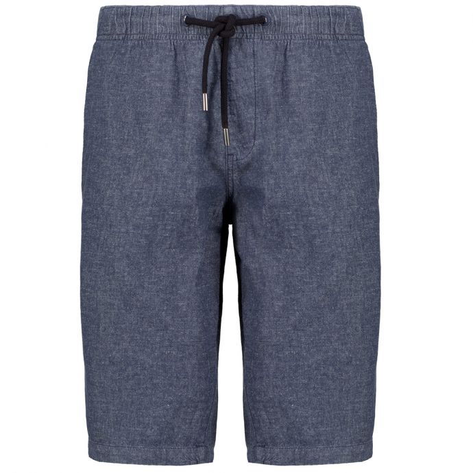 Shorts im Jeanslook aus Baumwoll-/Leinenmix