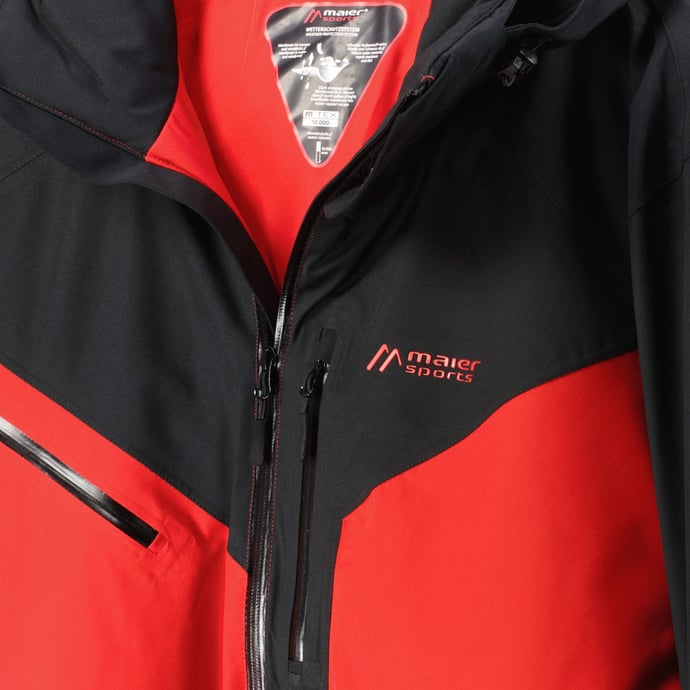 Maier Sports Skijacke mit und wasserdicht, Stretch, wind- rot