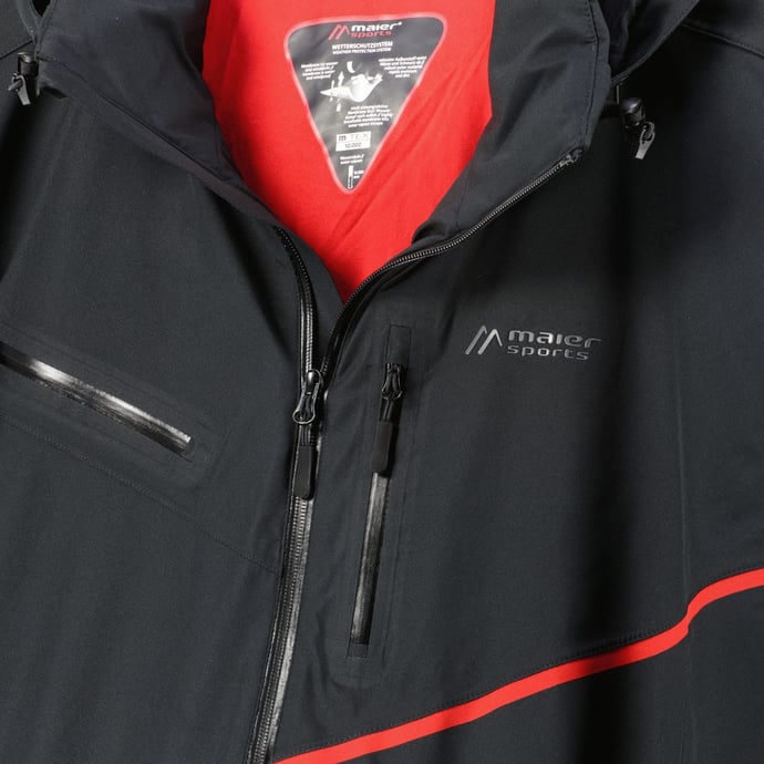 Maier Sports Skijacke, wasser- und winddicht, schwarz