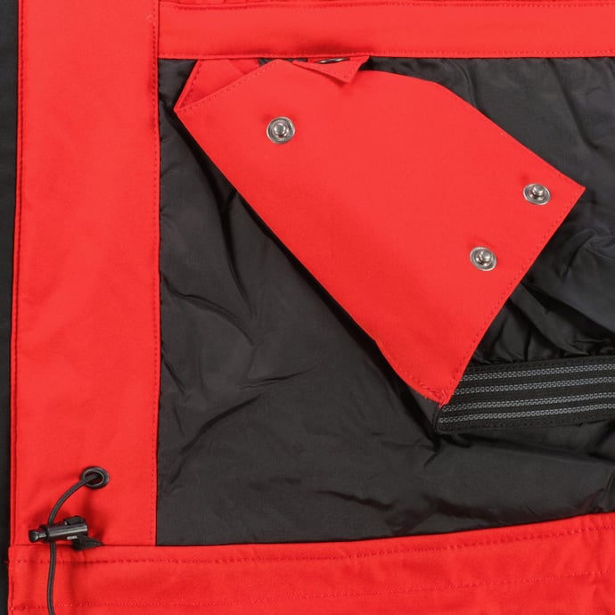 Maier Sports Skijacke mit rot und Stretch, wind- wasserdicht