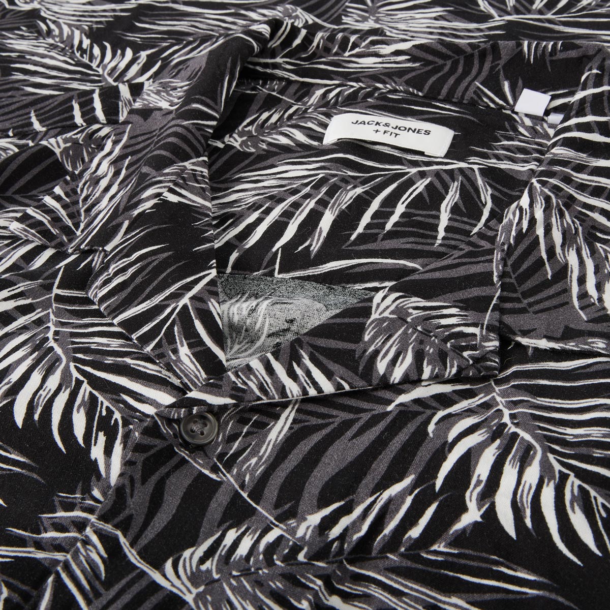 Jack&Jones Freizeithemd mit Allover-Muster schwarz