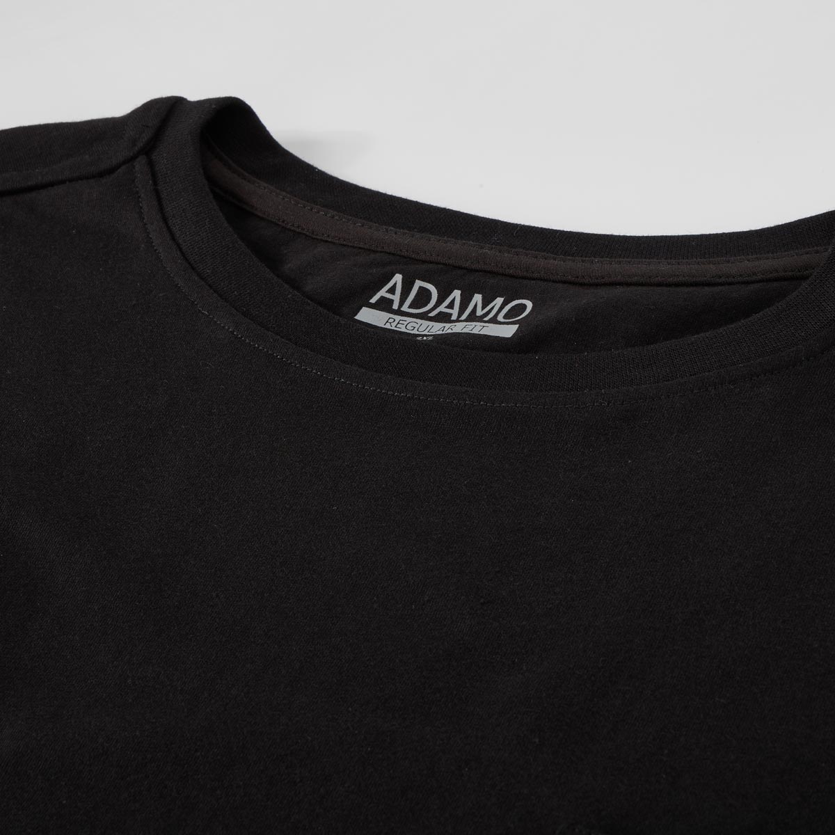 ADAMO Basic T-Shirt mit Brusttasche schwarz