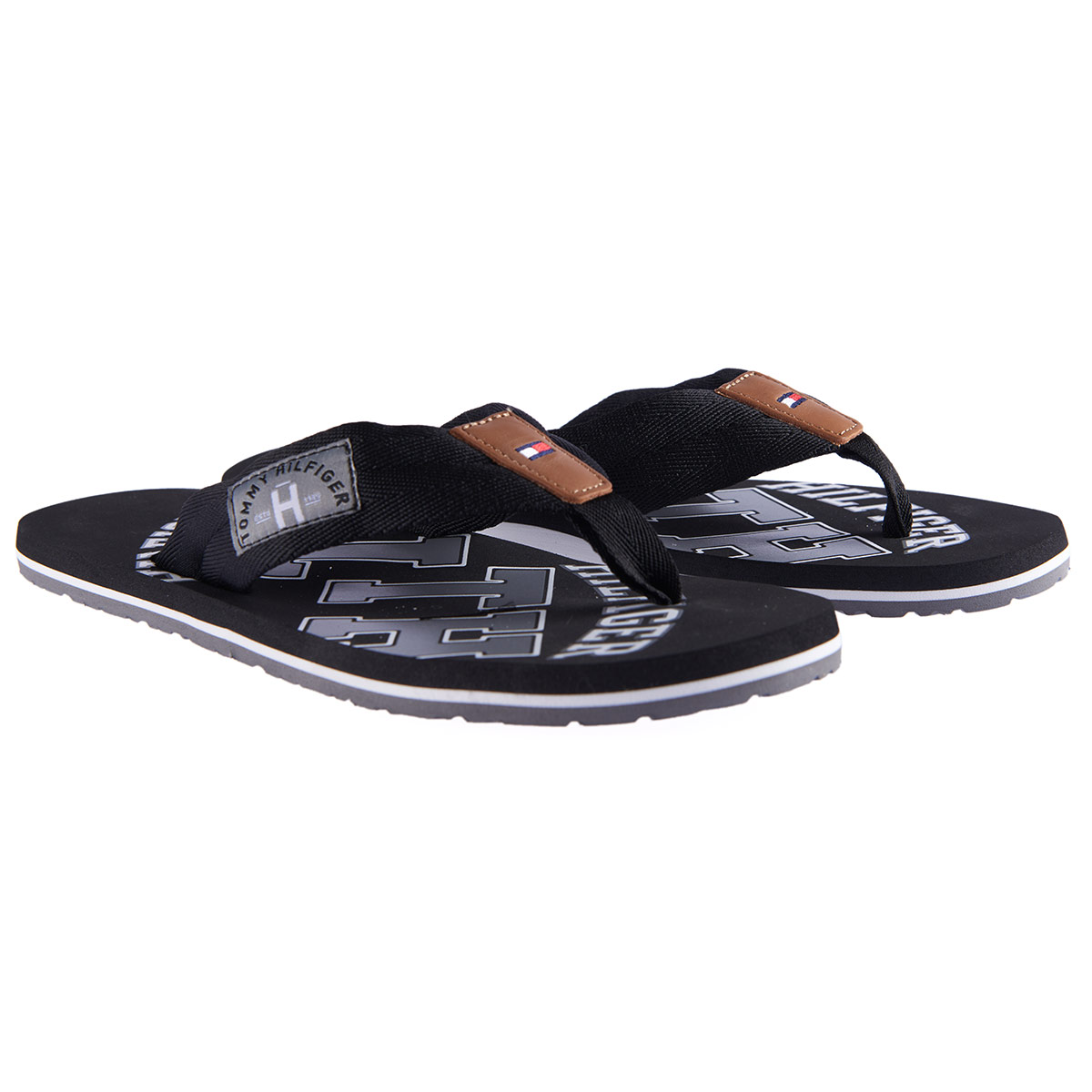 Tommy Hilfiger Strandsandale mit Markendetails schwarz