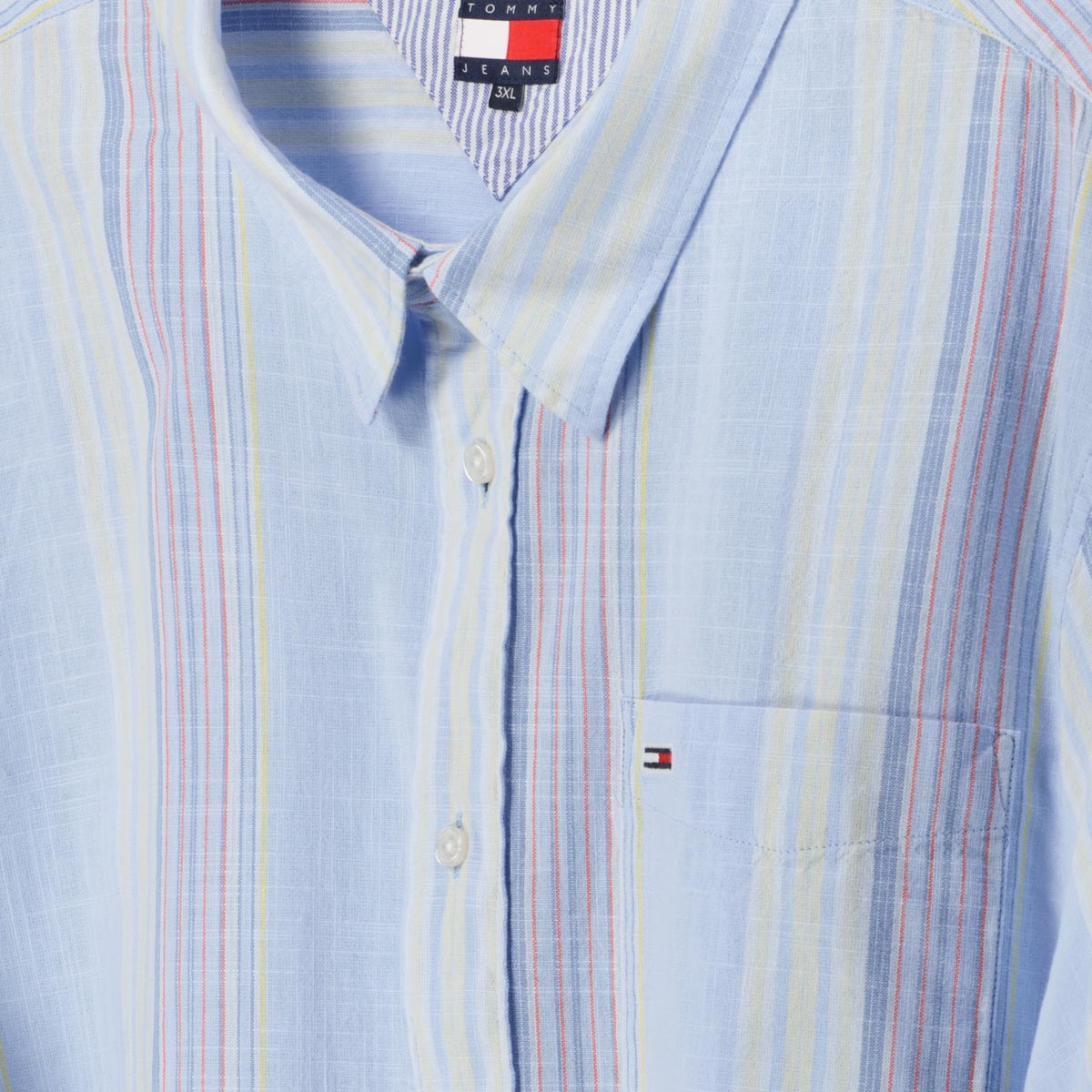 Tommy Jeans Freizeithemd aus Baumwolle hellblau