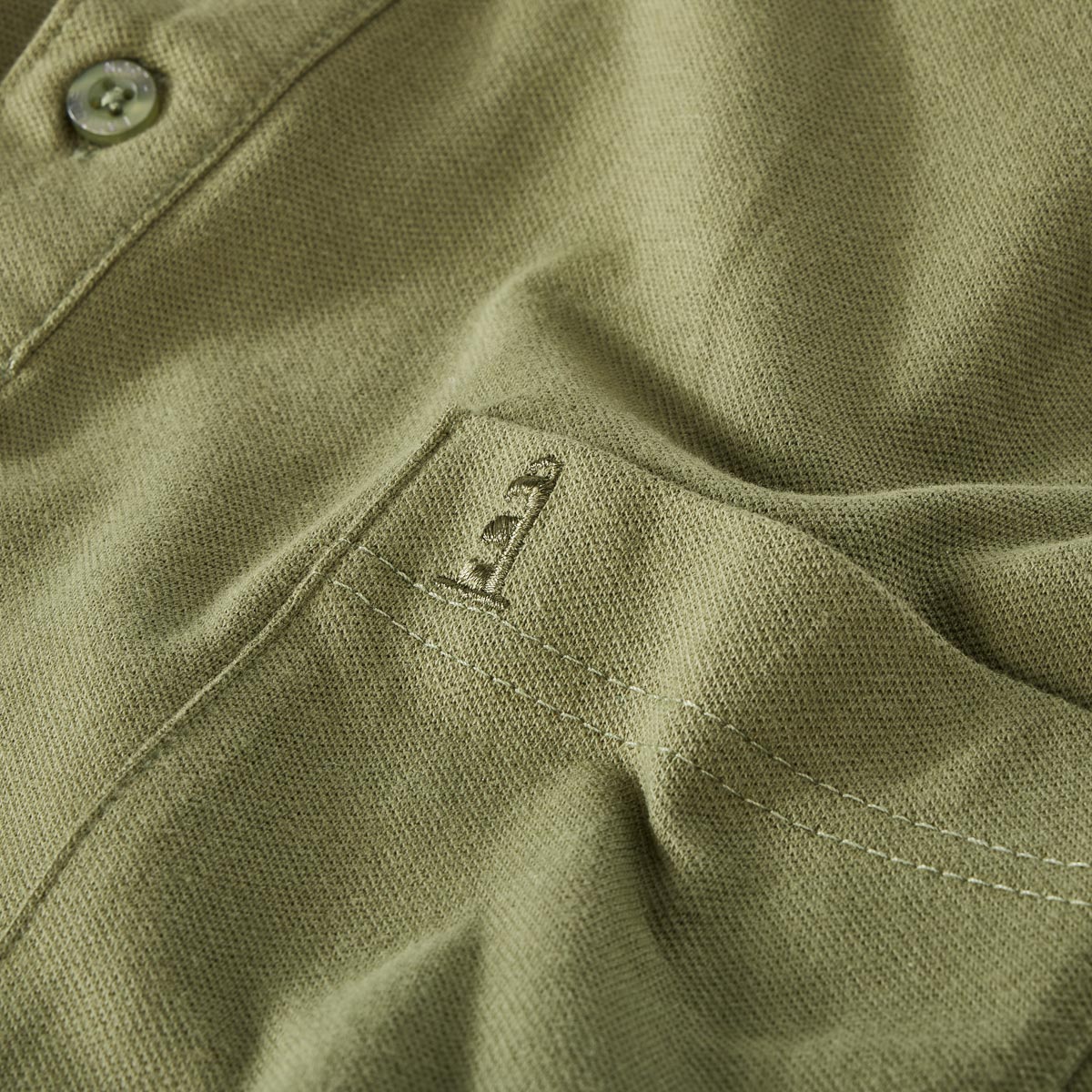 North Poloshirt mit Elasthan oliv