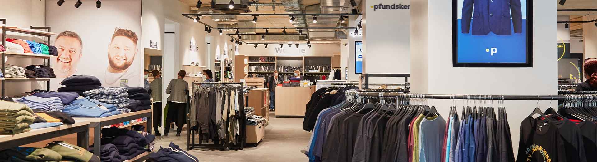 Blick in den Store mit stilvoller Herrenmode ab Größe 3XL und persönlicher Einkaufsatmosphäre