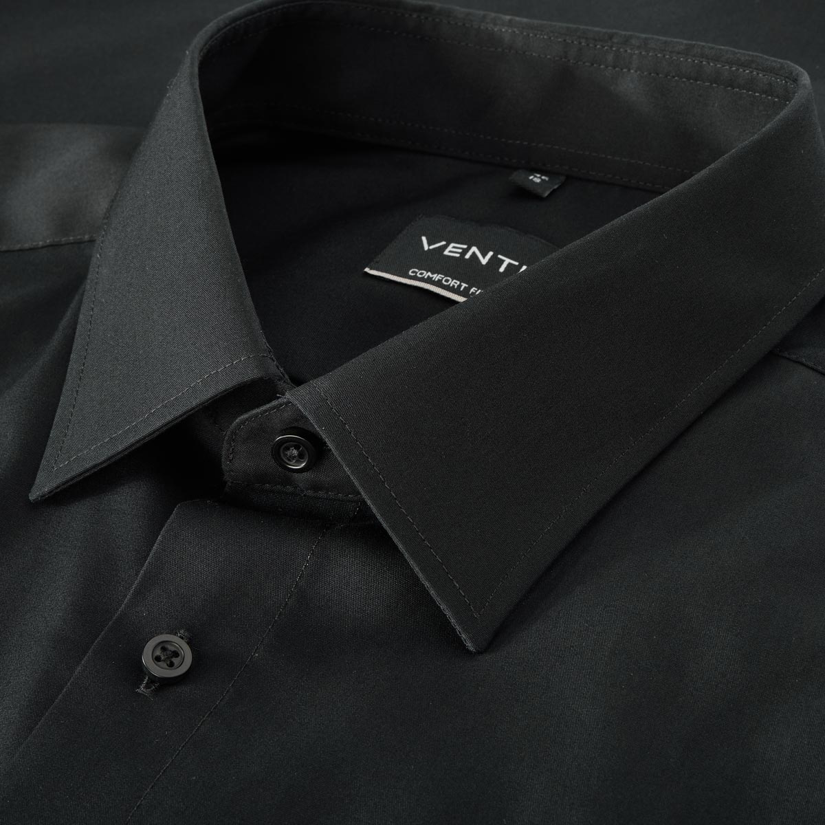 CASA MODA Businesshemd aus Baumwolle schwarz