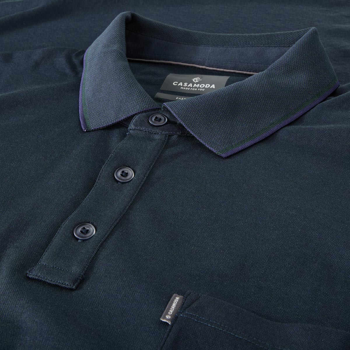 CASA MODA Poloshirt "Easy Care" dunkelblau