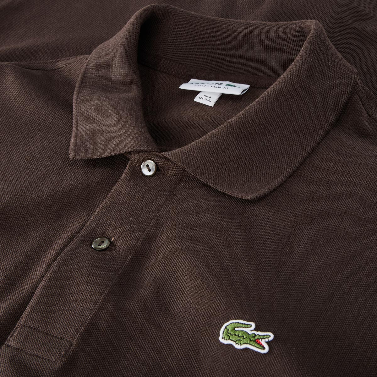 LACOSTE Poloshirt aus Baumwoll-Piqué braun