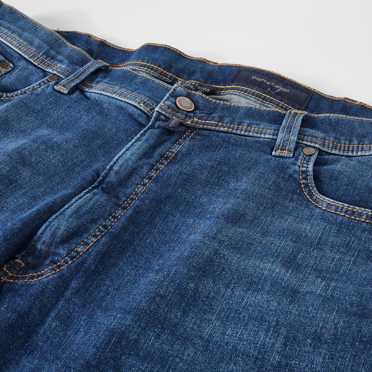 Pierre Cardin Jeans-Shorts mit Stretch dunkelblau