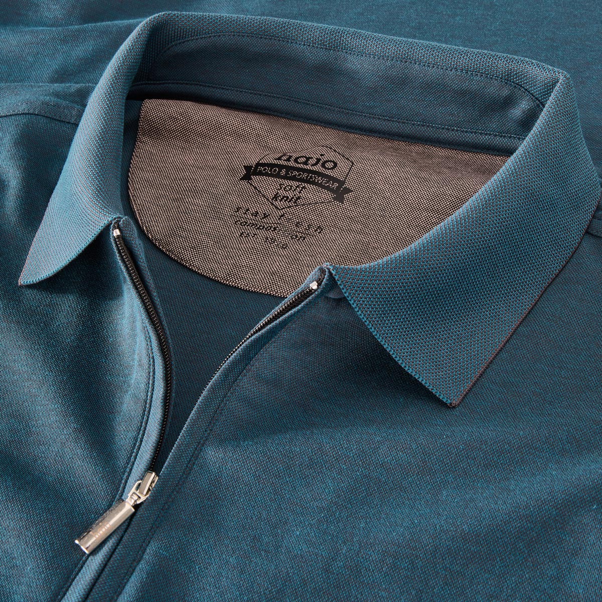 Hajo Poloshirt aus Baumwollmischung petrol