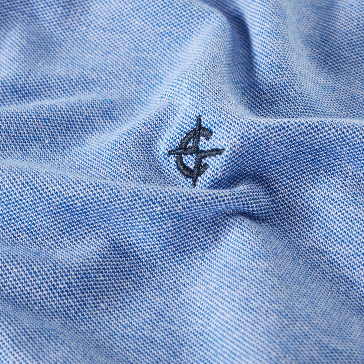CASA MODA Poloshirt mit Elasthan blau