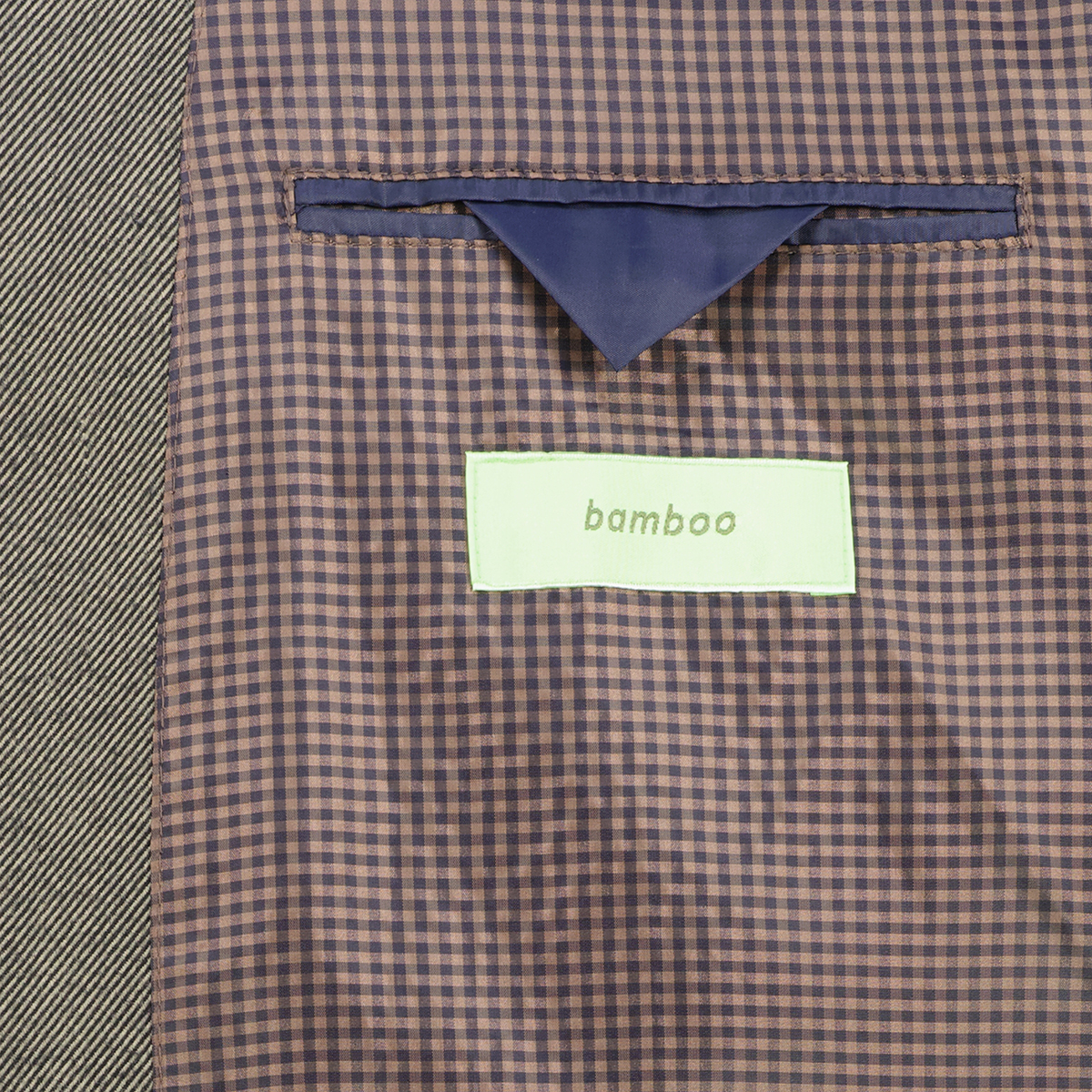 Weis Trachtensakko mit Bambus grün