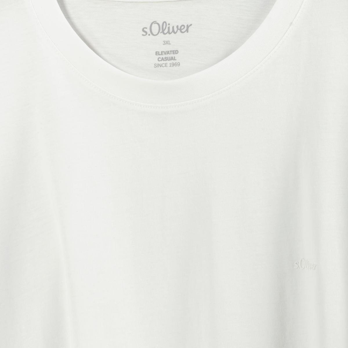s.Oliver T-Shirt aus Baumwolle weiß
