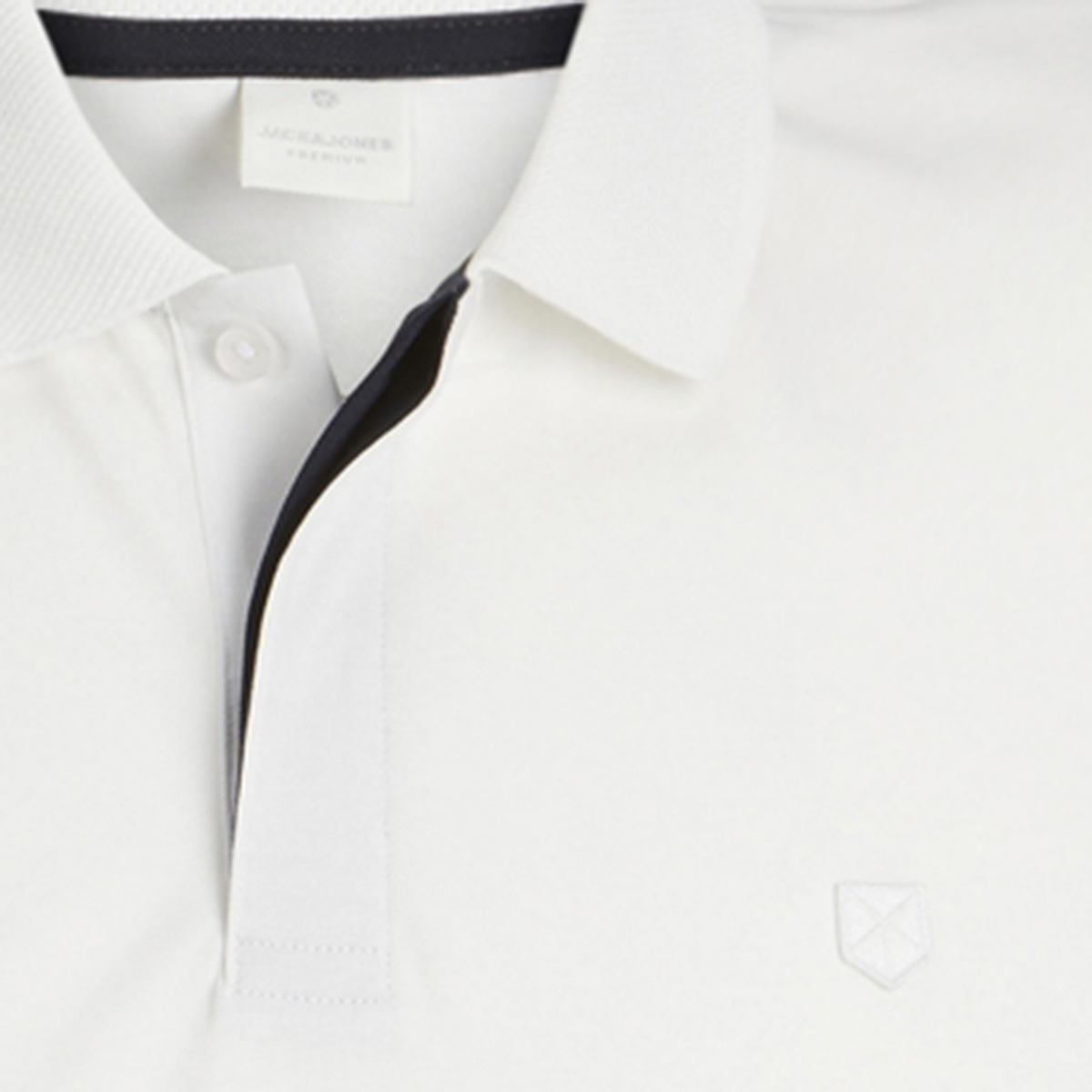 Jack&Jones Poloshirt aus Biobaumwolle weiß Jack&Jones Poloshirt aus Biobaumwolle weiß