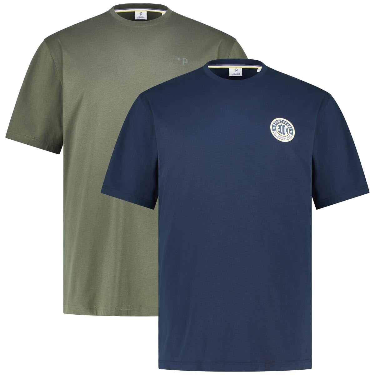 Pfundskerl Doppelpack T-Shirt Mit Print Farbe Dunkelblau/oliv Größe, 4XL