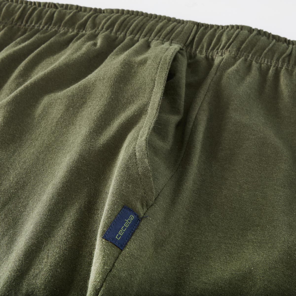 Ceceba Lange Pyjamahose aus Baumwoll-Jersey grün