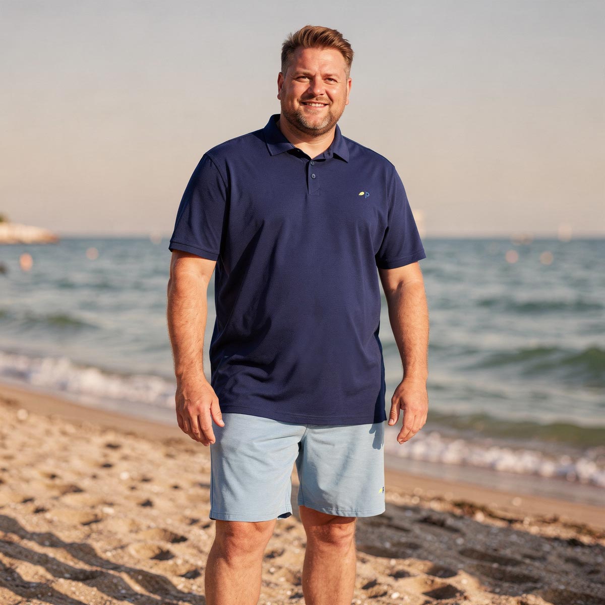 Pfundskerl p ACTIVE Funktions-Poloshirt, schnelltrocknend dunkelblau