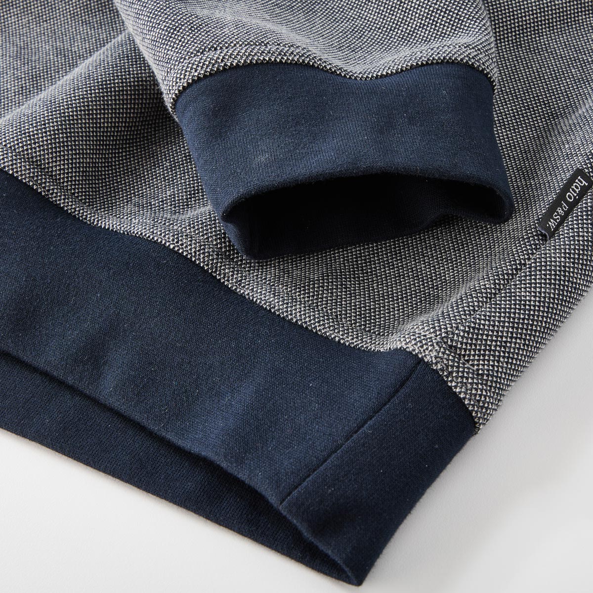 Hajo Sweatshirt mit "Stay Fresh" marine