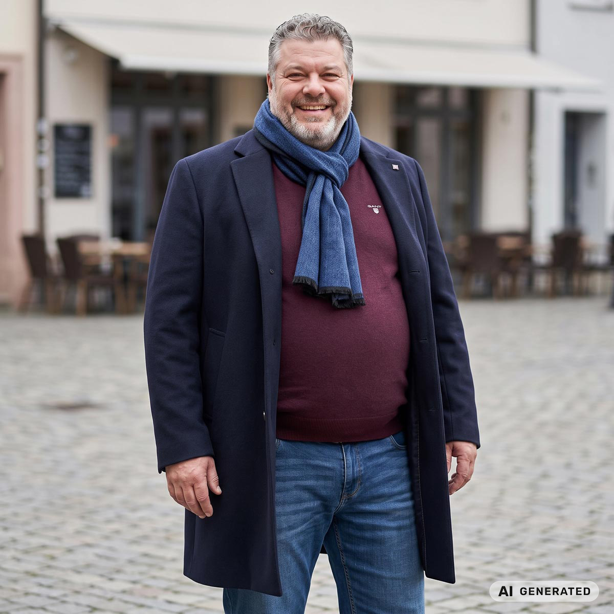 Pfundskerl Schal mittelblau