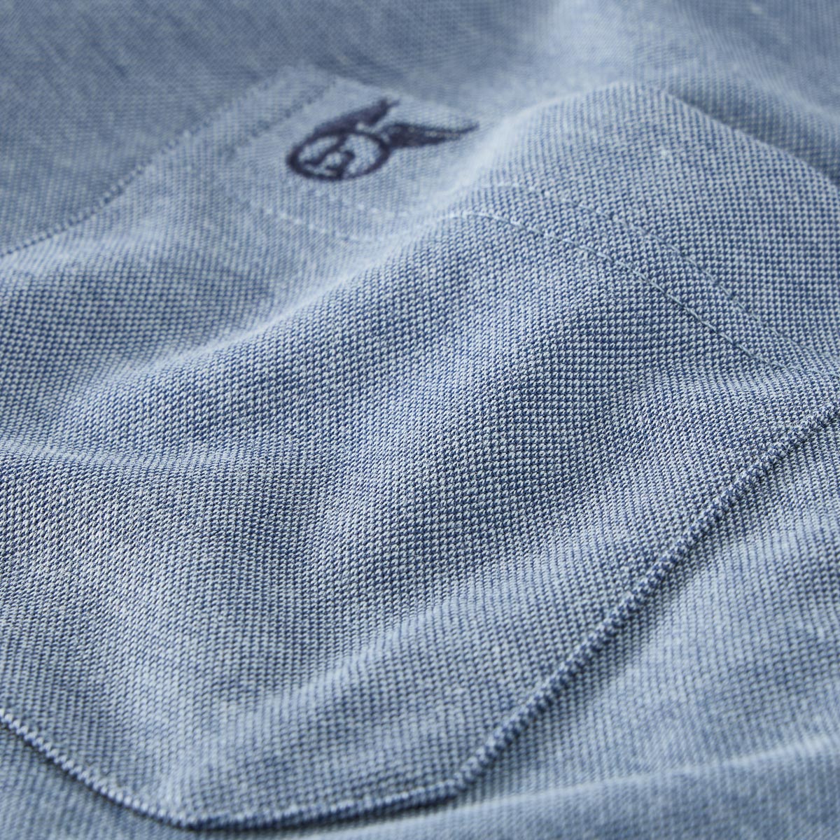 Hajo Poloshirt aus Baumwollmischung graublau