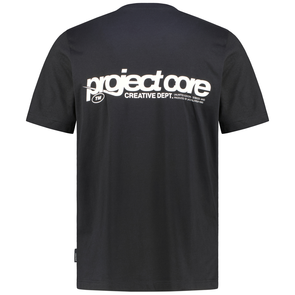 Jack&Jones T-Shirt mit Print auf Vorder-und Rückseite schwarz