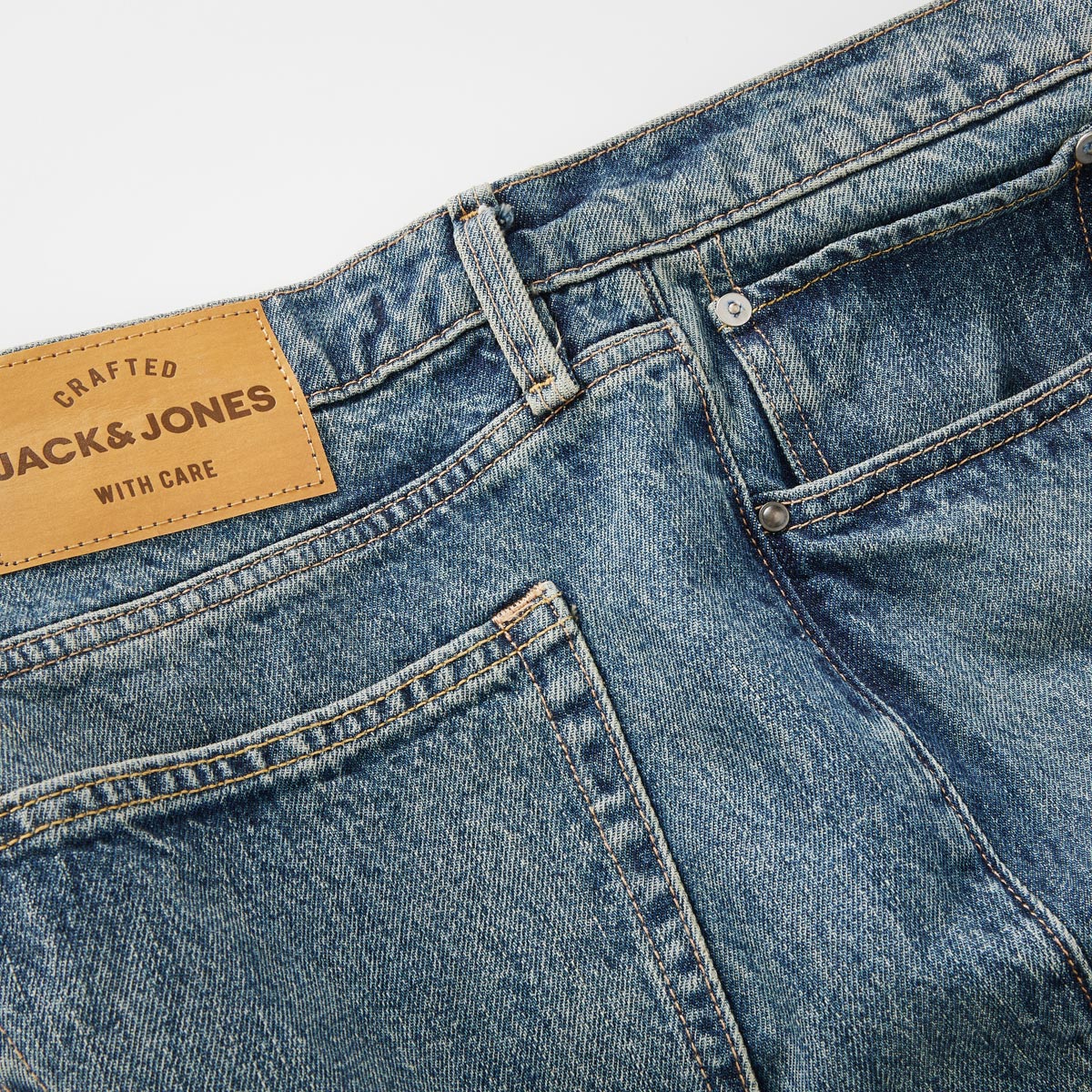 Jack&Jones 5-Pocket-Jeans, Loose Fit jeansblau
