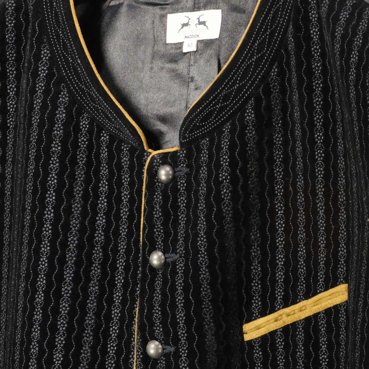 Maddox Trachtenweste aus Samt schwarz