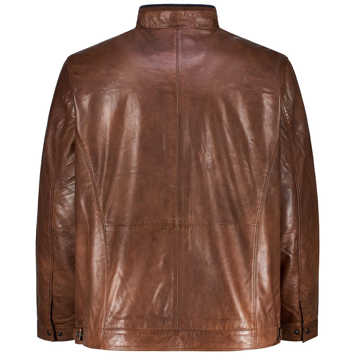 North Lederjacke aus Lammleder cognac