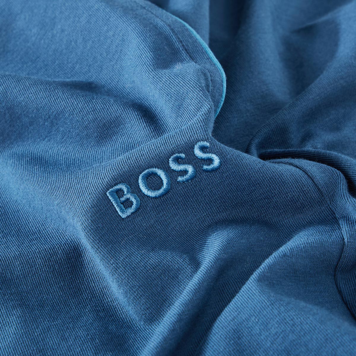 BOSS Jogging-Shorts mit Elasthan mittelblau