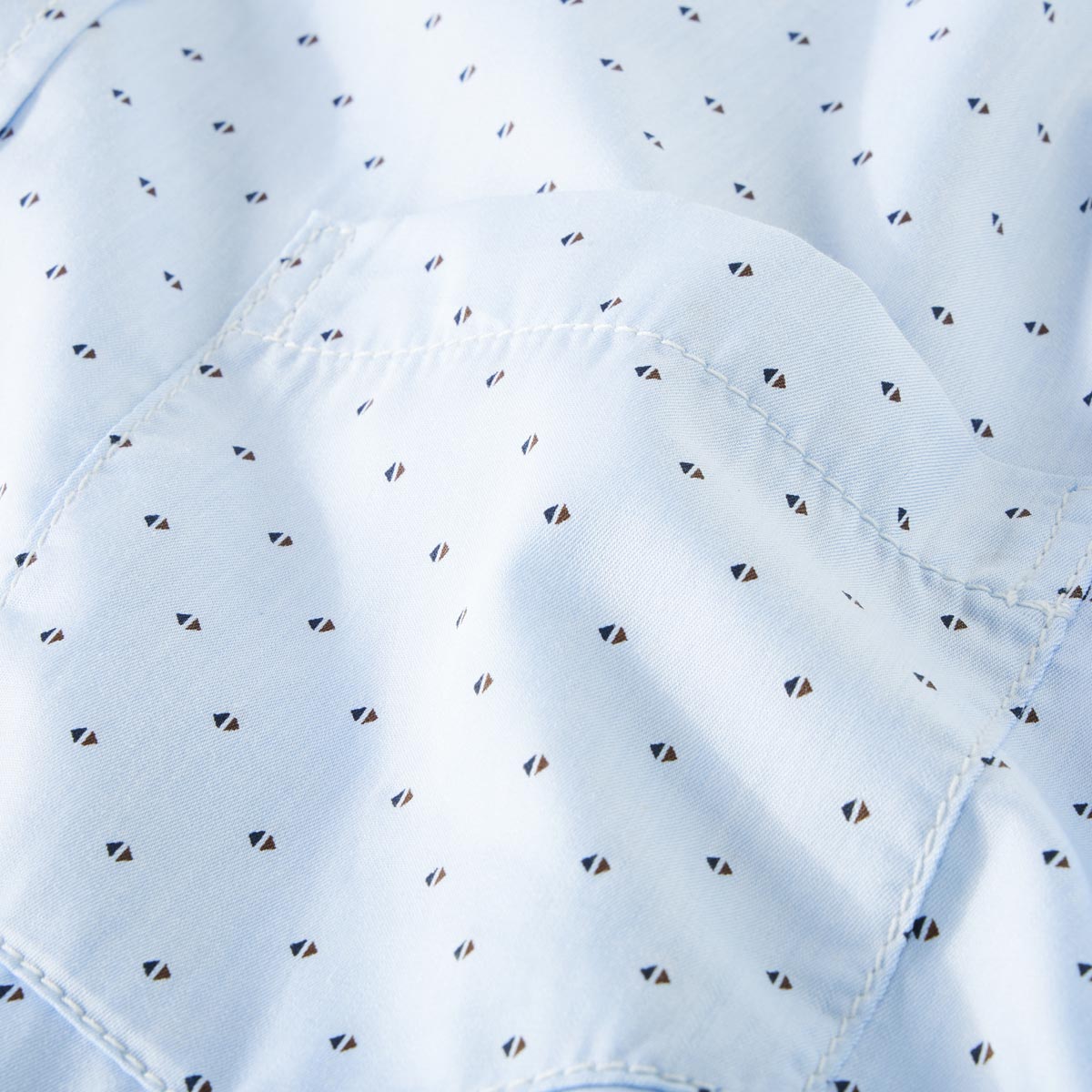 Pfundskerl Businesshemd mit Allover-Muster hellblau