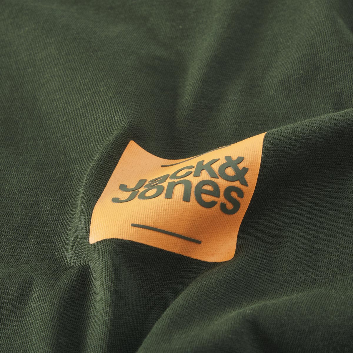 Jack&Jones T-Shirt mit Label-Print grün