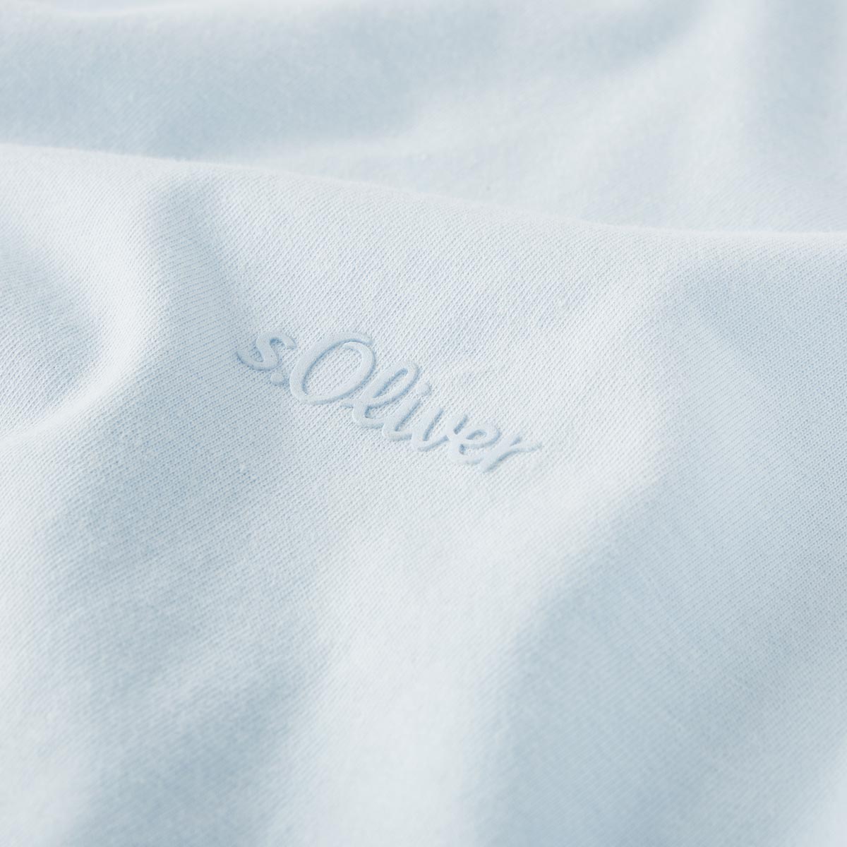 s.Oliver T-Shirt aus Baumwolle hellblau