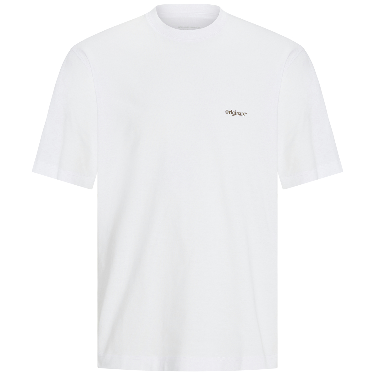 Jack&Jones T-Shirt mit Print auf Vorder- und Rückseite weiß