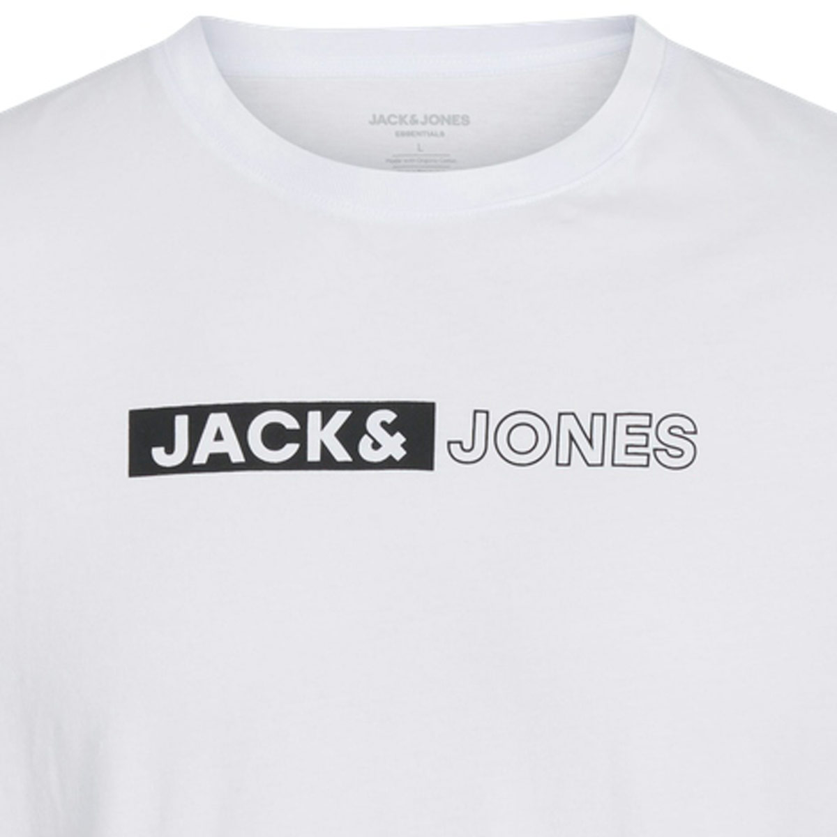 Jack&Jones T-Shirt mit Label-Print weiß