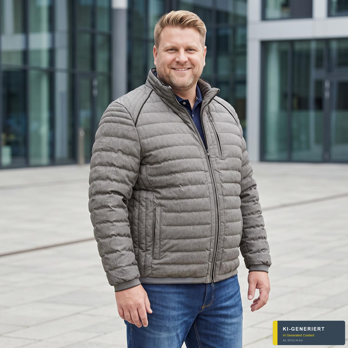 Wellensteyn Steppjacke "MOL", wind- und wasserabweisend grau