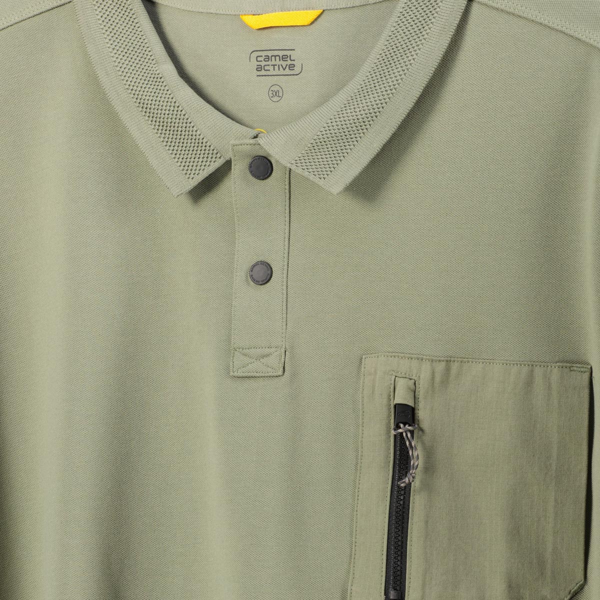 camel active Poloshirt mit Brusttasche, kühlend grün camel active Poloshirt mit Brusttasche, kühlend grün