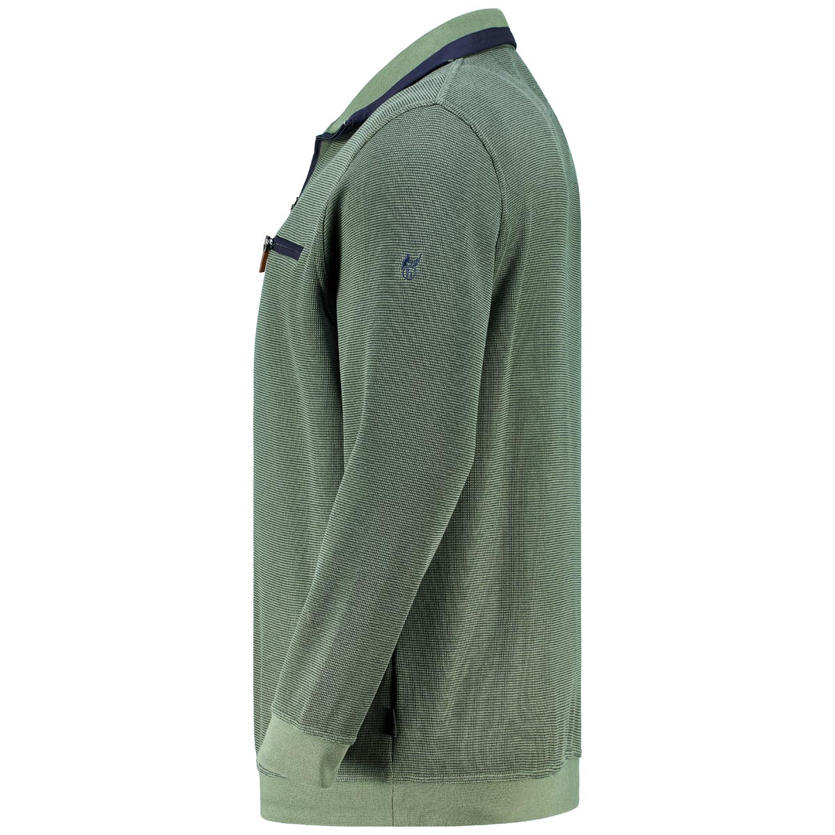 Hajo Sweatshirt "Stay Fresh", bügelfrei seegrün