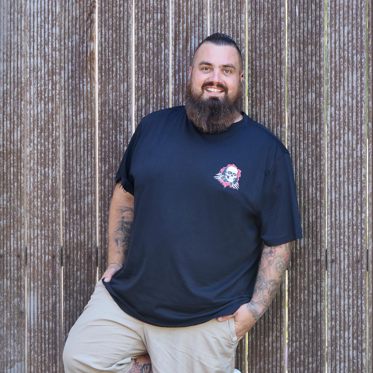 Pfundskerl T-Shirt mit Motiv-Print schwarz