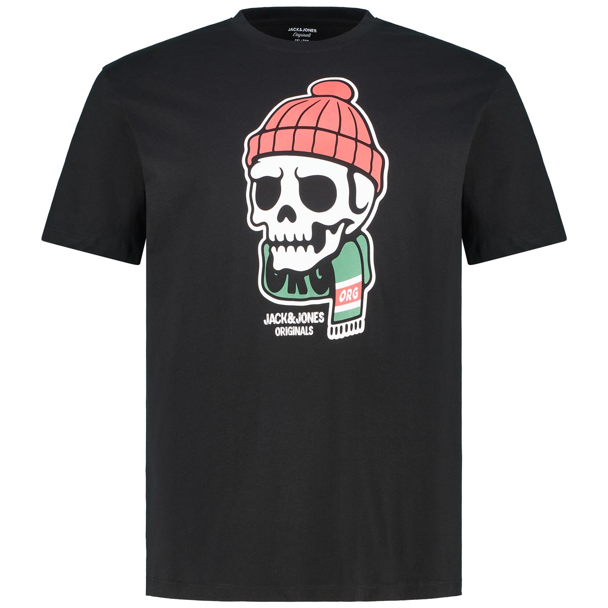 Jack&Jones T-Shirt mit Motiv-Print Farbe schwarz Größe: 3XL günstig online kaufen