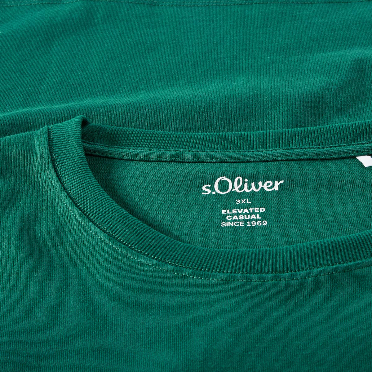 s.Oliver T-Shirt mit Stickerei oliv