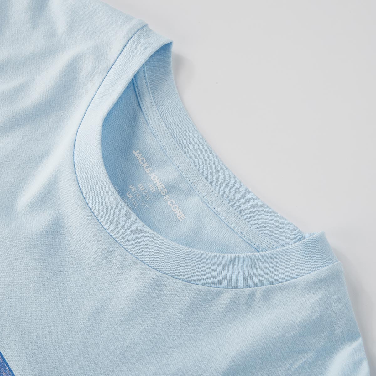Jack&Jones T-Shirt mit Label-Print blau