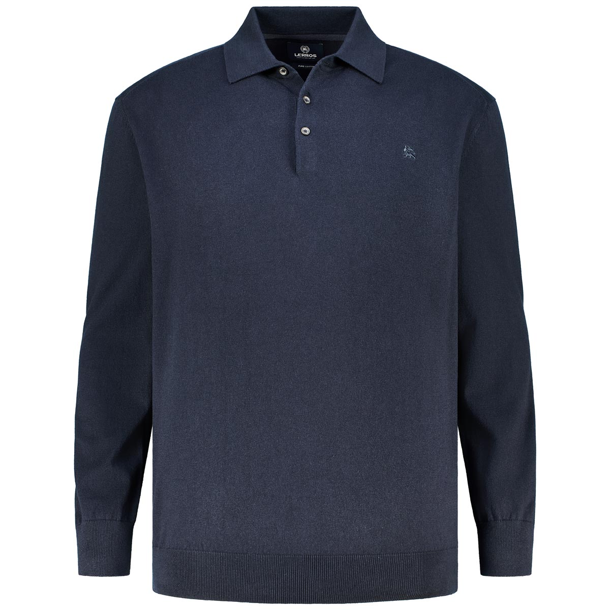 Polo-Pullover aus Baumwollstrick