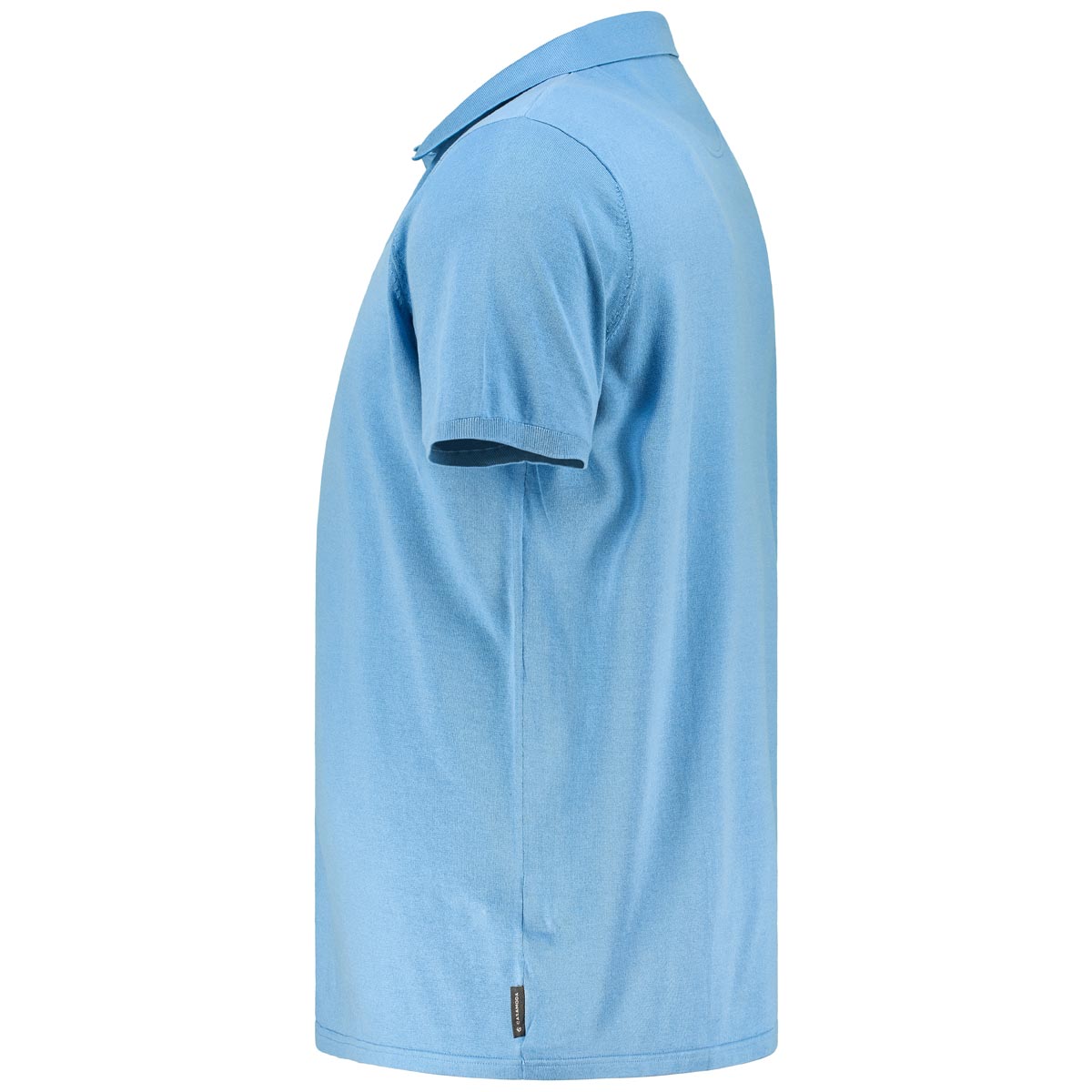CASA MODA Feinstrick-Poloshirt hellblau