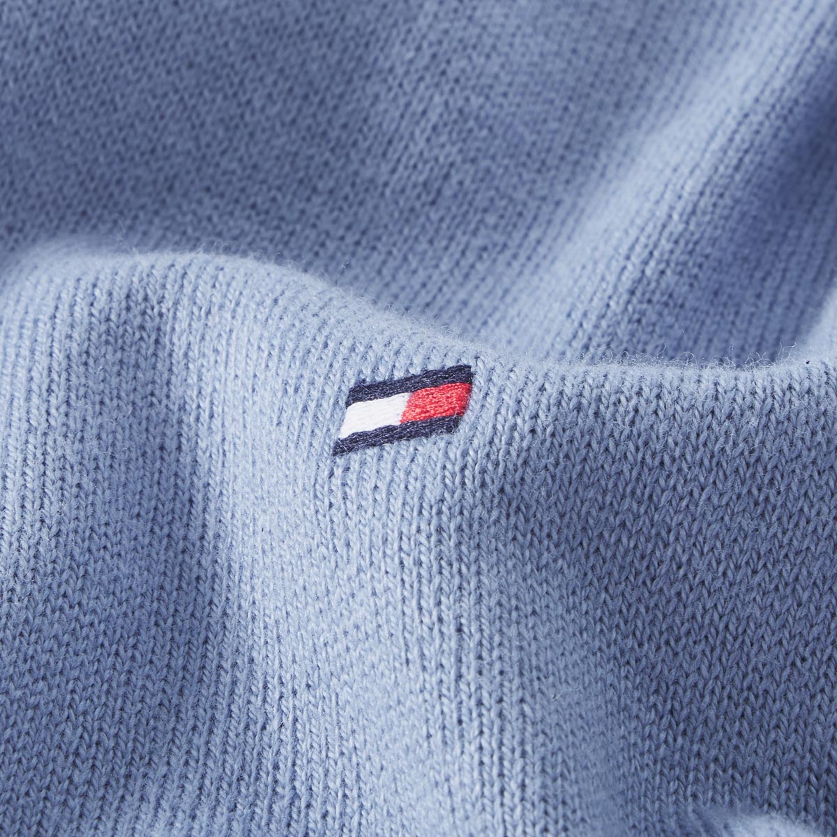 Tommy Hilfiger Feinstrickpullover mit Kaschmir hellblau